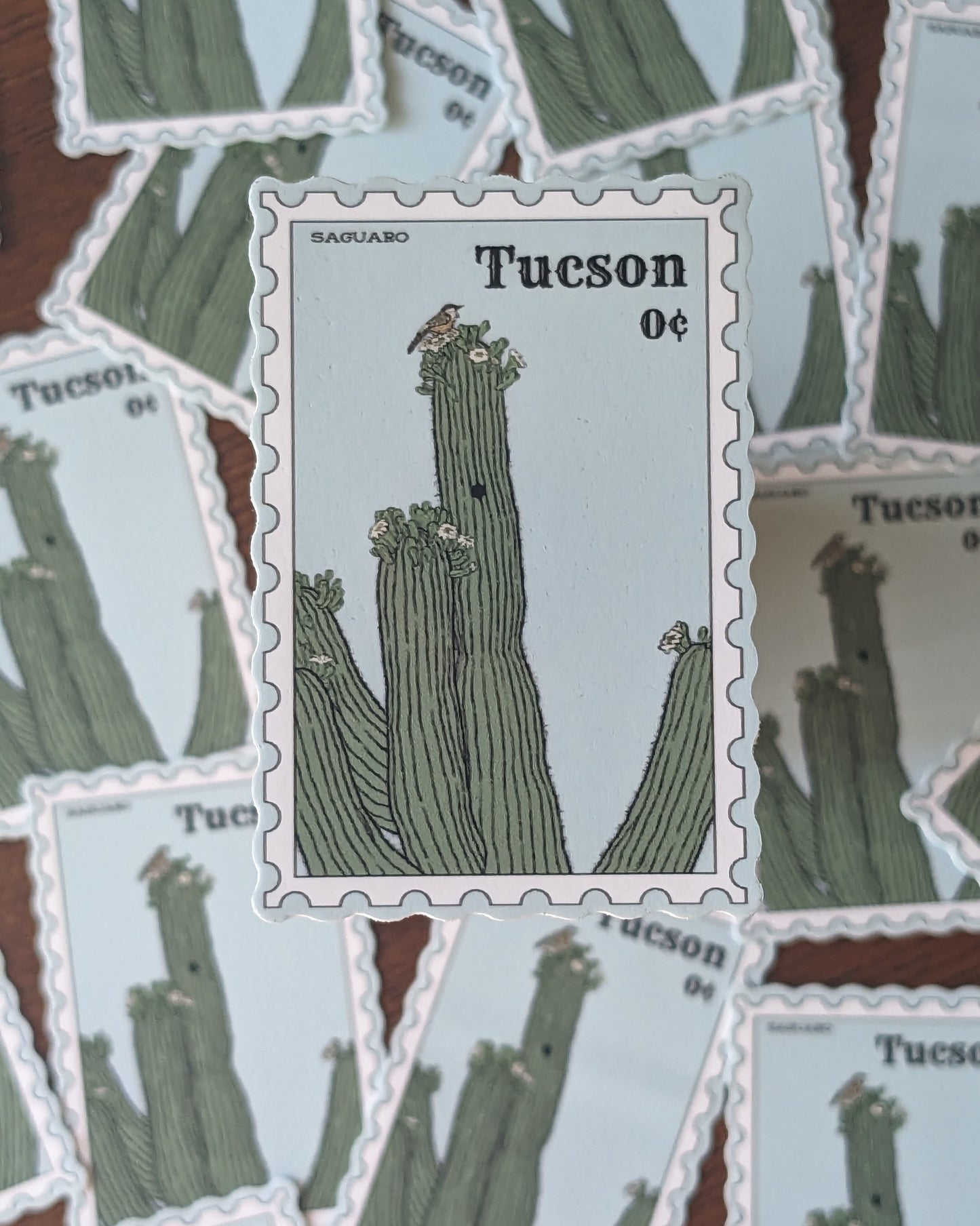 Sticker - Saguaro Stamp