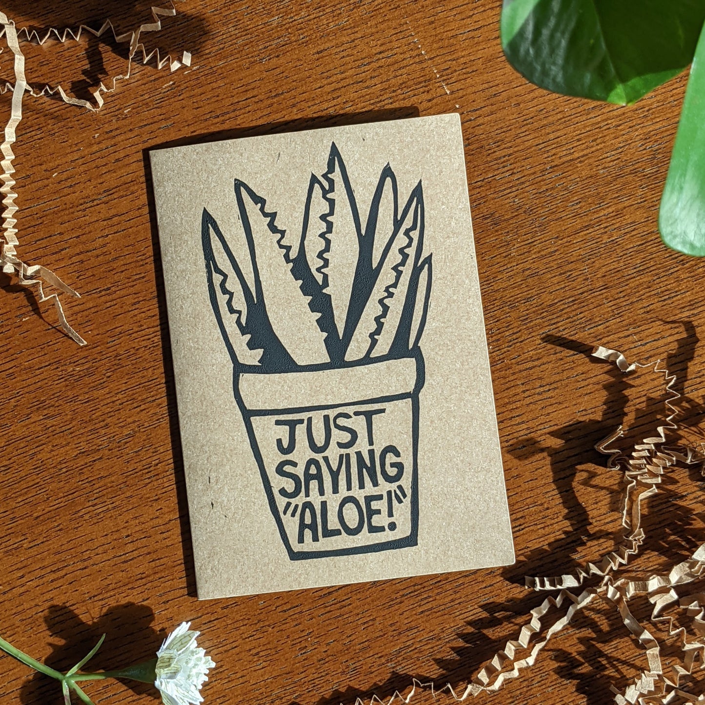 Greeting Card - Just Saying Aloe!