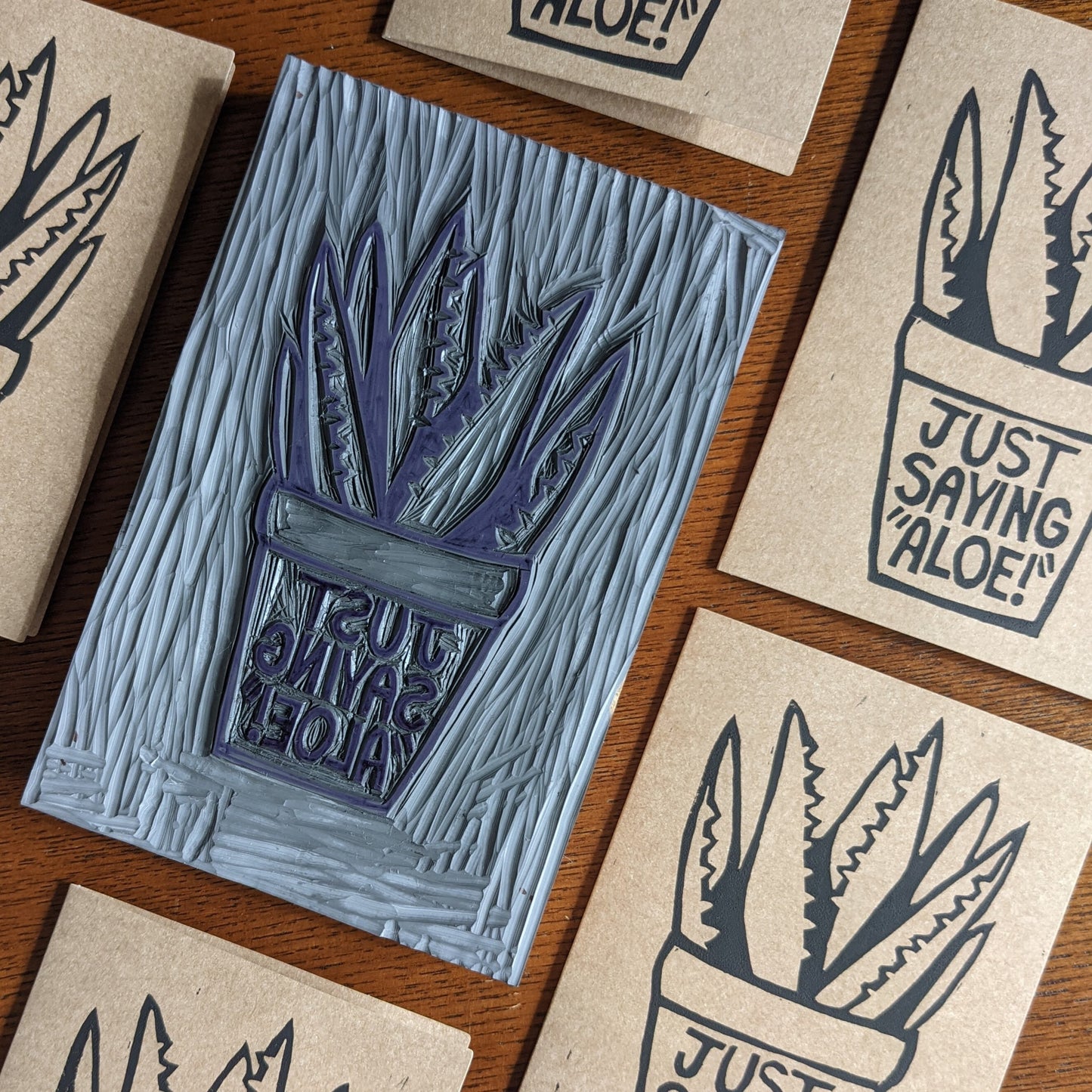 Greeting Card - Just Saying Aloe!